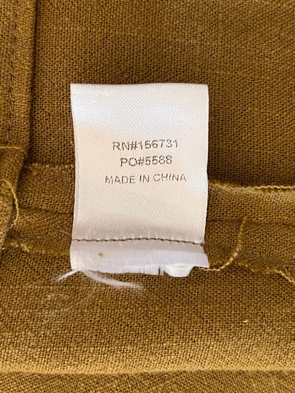 Grade & Gather - Linen Blend Cropped Blouse - Small - Picture 6 of 8